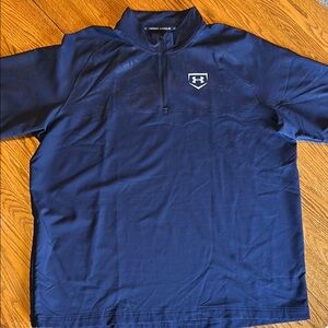 Under Armour Navy Blue Baseball Coaches Pullover
